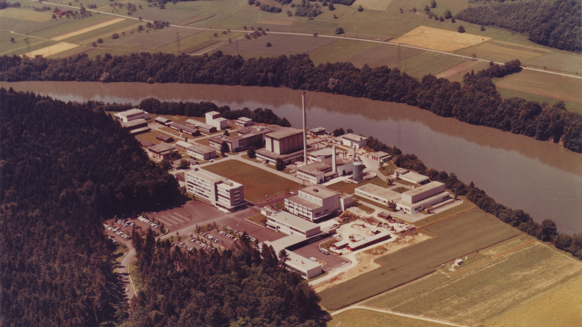 Aerial photo of PSI from the 60s