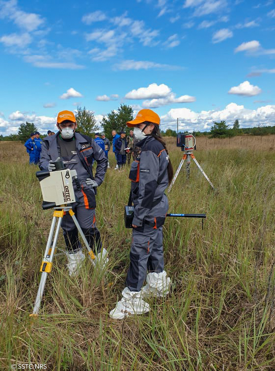 Conducting radiation monitoring the Chornobyl Exclusion Zone © SSTC NRS