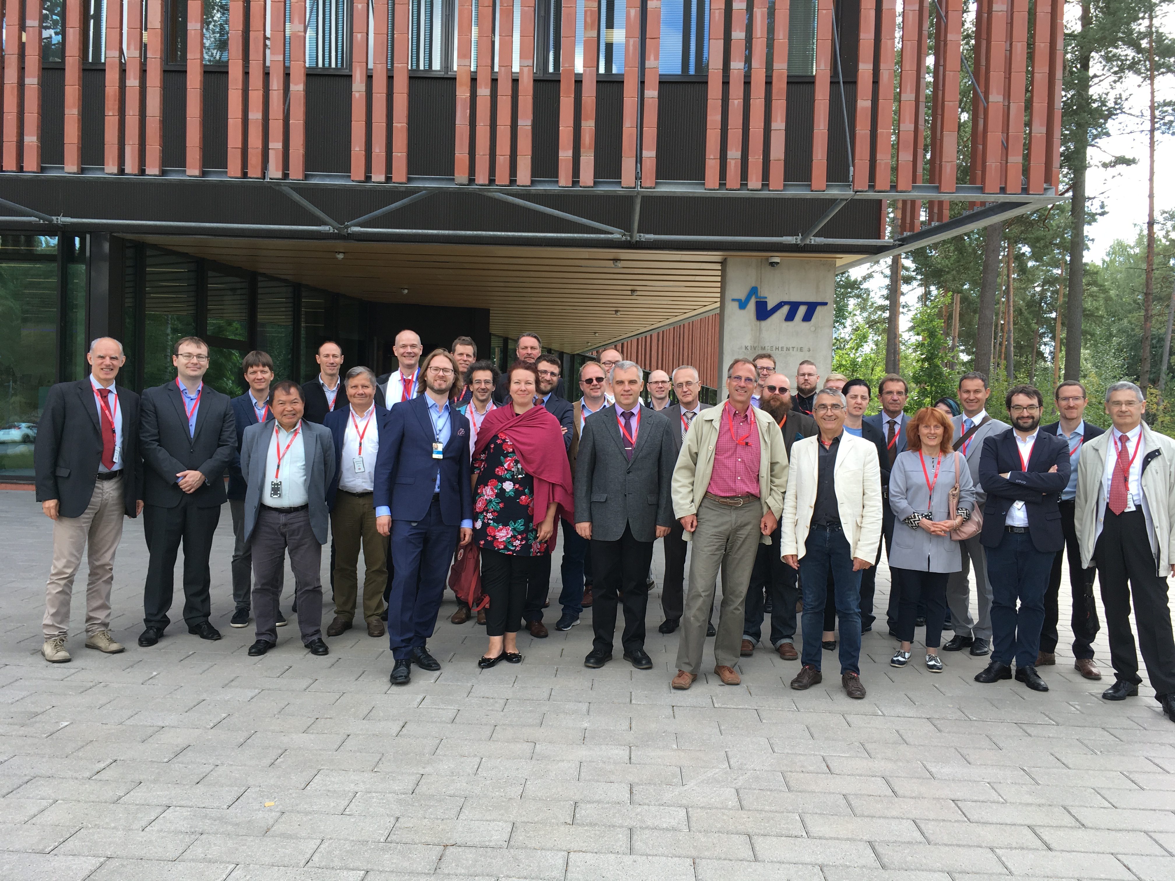 ELSMOR kick-off participants in front of VTT Centre for Nuclear Safety in September 2019. (© VTT)