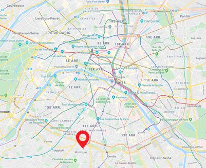 Map Befroi de Montrouge